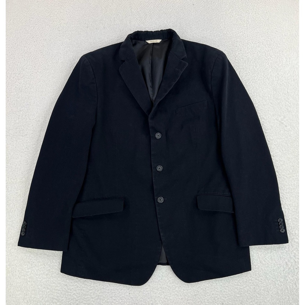 Banana Republic Blazer Mens 44R Blue Corduroy Cotton Sport Coat 3 Button